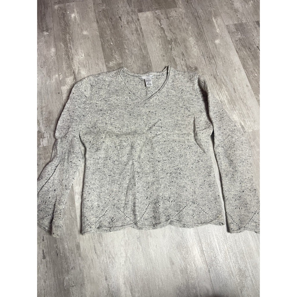 Jillian Jones Sweater Womens Medium‎ Gray Lambswool /cashmere Bag6